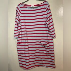 The nines by HATCH maternity dress size XL Striped pockets casual